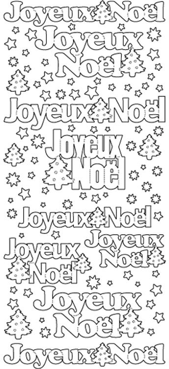 Peel-Off Stickers - Joyeux Noel
