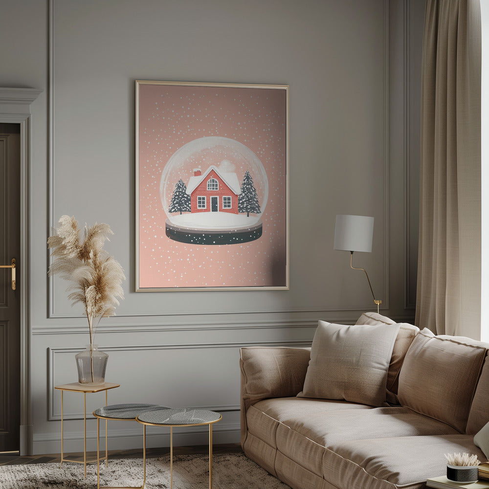 Wall art Christmas Ornament Glass Illustration Canvas Print