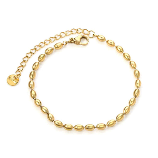 Wheat Bead Charm Bracelet