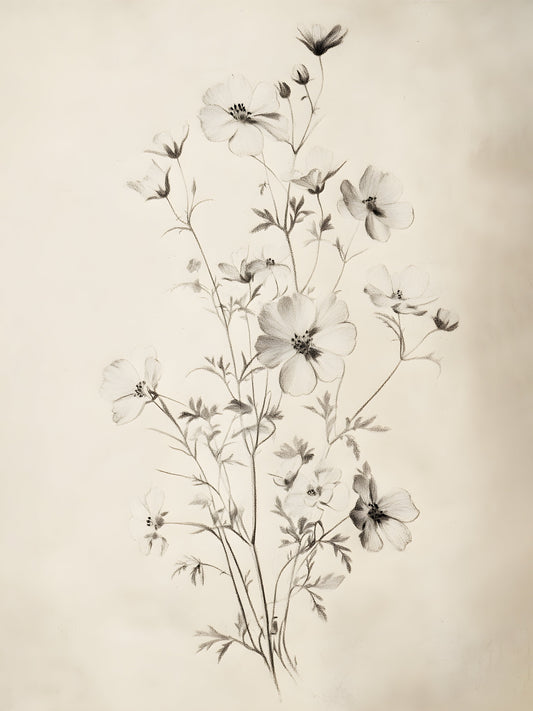Ombres Florales 2, CADRE VINTAGE