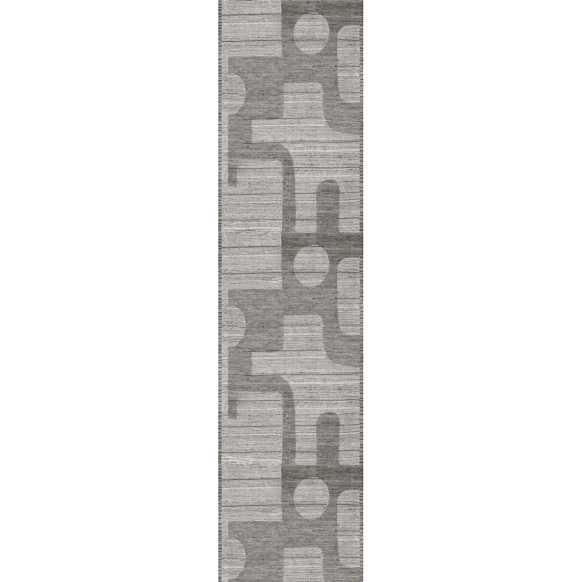 Teppich Puzzo Grau Silber