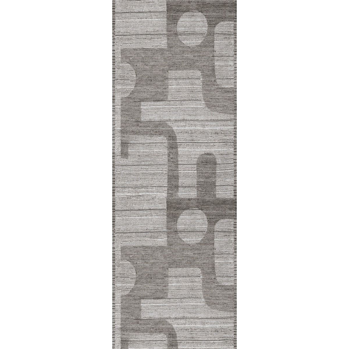 Teppich Puzzo Grau Silber