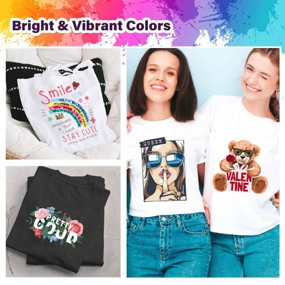 TeckWrap Inkjet Printable Heat Transfer Paper (15 PCS/Set) - Dark Fabrics