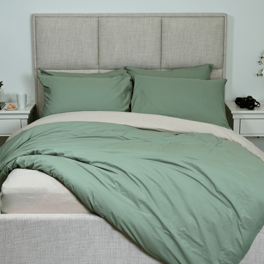 Washed Percale Duvet Cover