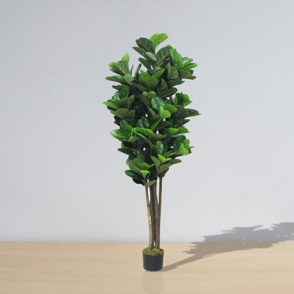 Guatape Artificial Fiddle Leaf Potted Plant (Multiple Sizes)
