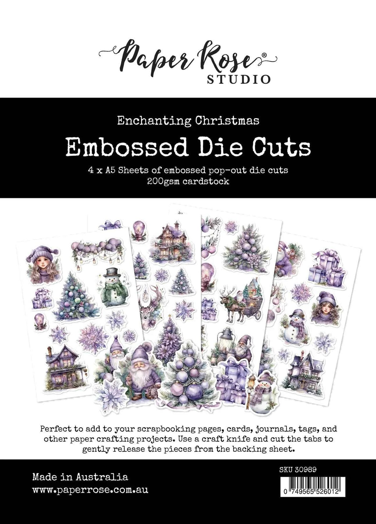 Enchanting Christmas Embossed Die Cuts