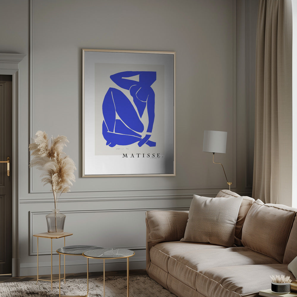 Wall art Nudo Blu III 1952 Boarder