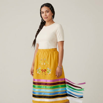 OLDTRIBES™ Paws & Petals  Ribbon Skirt