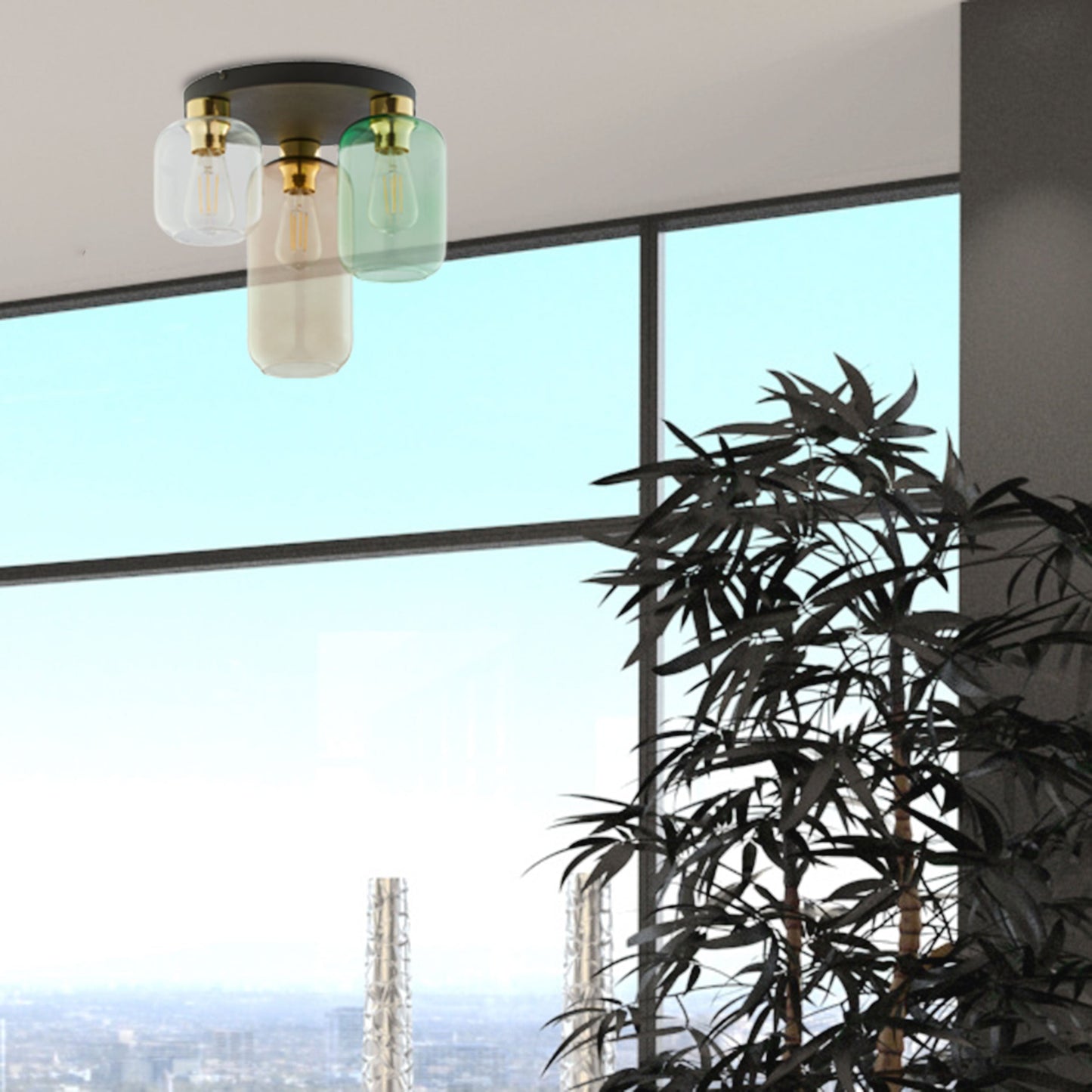 Marco Mid-Century Modern Flush Mount Light 3 - AURABAGS SHOP