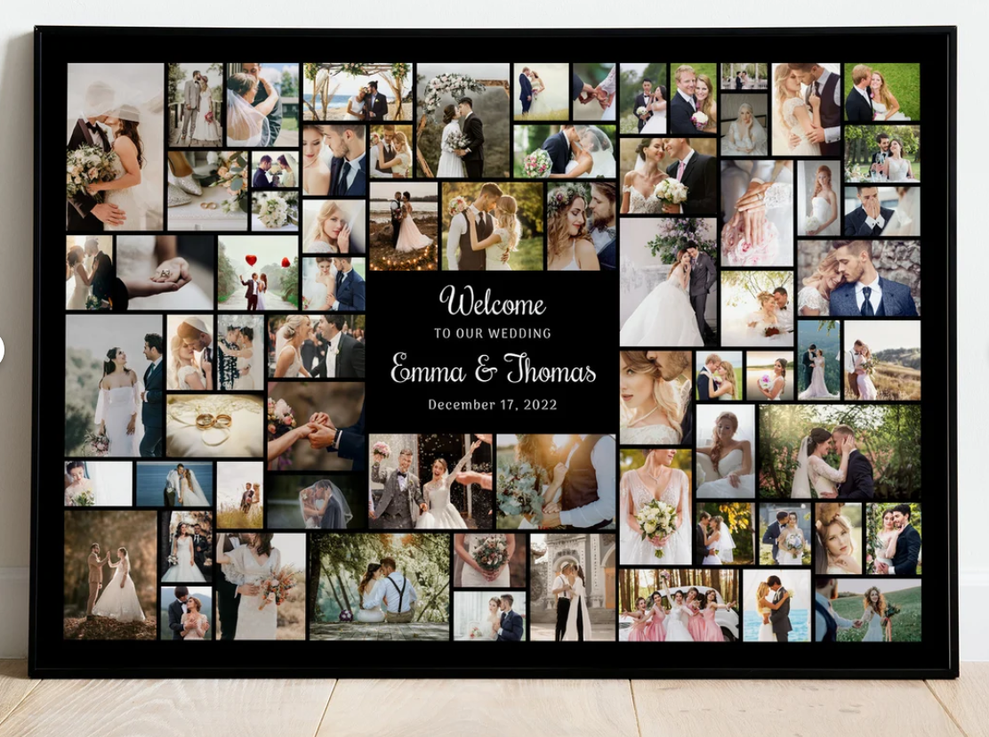 36″X24″ Collage-Leinwand 70 Fotos