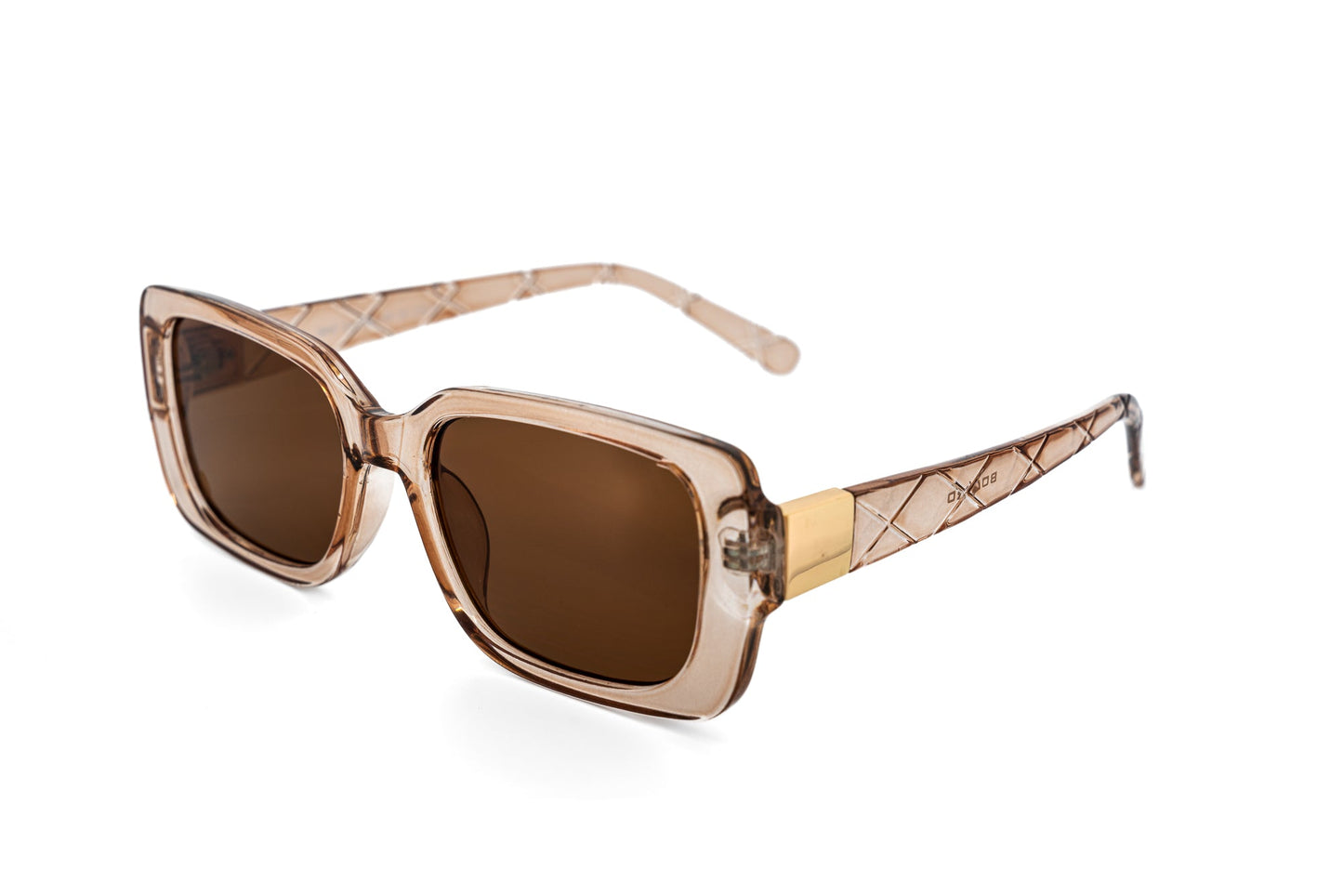 Odette – Quilted Rectangular Polarized Sunglasses | Bolero Eyewear
