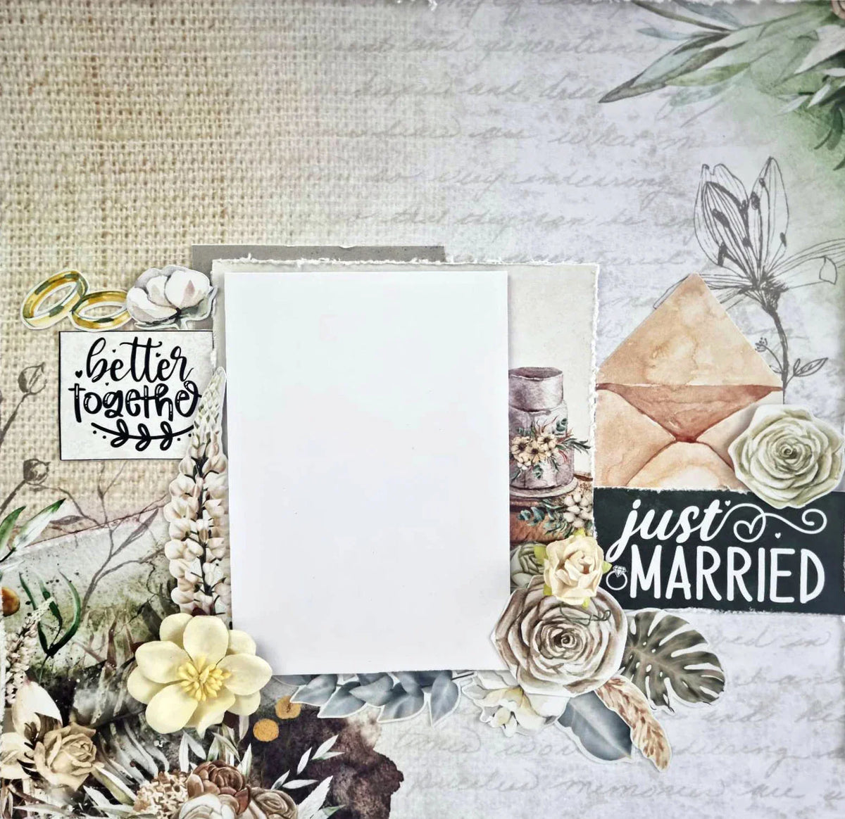 3Quarter Designs - 12" X12" Paper Pack - Our Vows