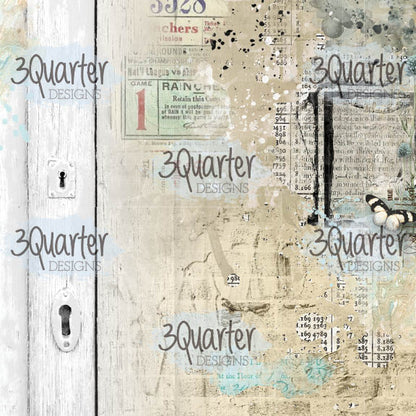 3Quarter Designs - 8" X 8" Paper Pack - Vintage Man