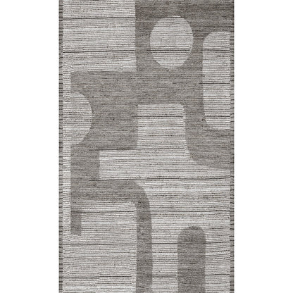 Teppich Puzzo Grau Silber
