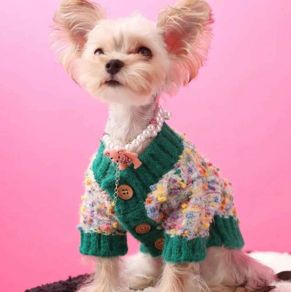 Evergreen Classic Knit Dog Sweater | Warm Everyday Dog Sweater