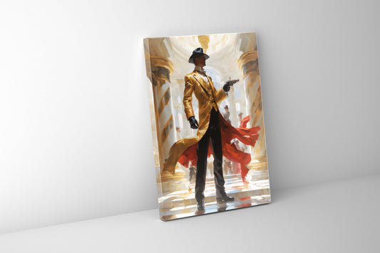Wandkunst-Zurück in die Zukunft Revolverheld -Leinwanddruck-Kunstdruck Dekoration