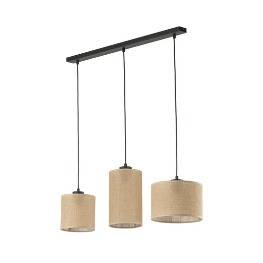 JUTE Natural Pendant  Light 3 - AURABAGS SHOP