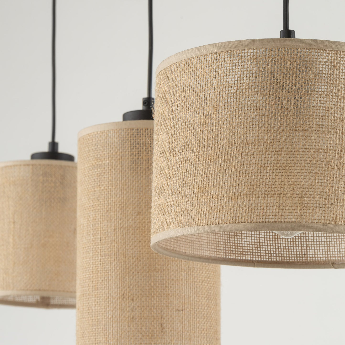 JUTE Natural Pendant  Light 3 - AURABAGS SHOP