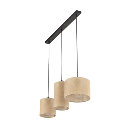 JUTE Natural Pendant  Light 3 - AURABAGS SHOP