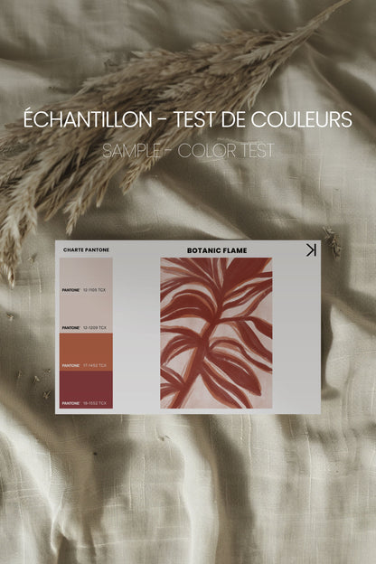 BOTANIC FLAME, Oeuvre sur toile étirée