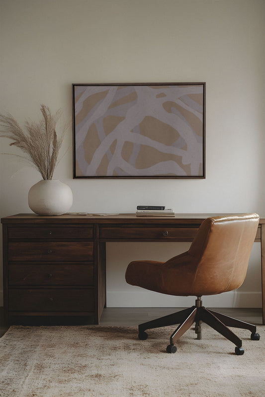 TISSAGE NATUREL, Oeuvre sur toile étirée