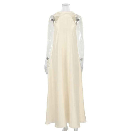 Women’s Summer Maxi Dress – Elegant Sleeveless A-Line Beach Vacation Outfit