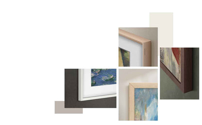 SAMSUNG 65-inch The Frame Customizable Bezel - Modern Teak (VG-SCFH65TKBZA) [Canada Version] (Compatible with All Frame Models 2021 Onwards)