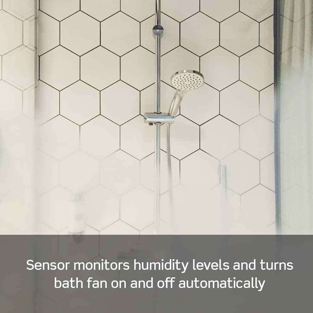 Leviton Humidity Sensor Switch for Bathroom Exhaust Fan, automate Ventilation, air Circulation, Moisture Control, ¼ HP, Single Pole, DHS05-1LW, White 🍁 All In One Marketplace Canada