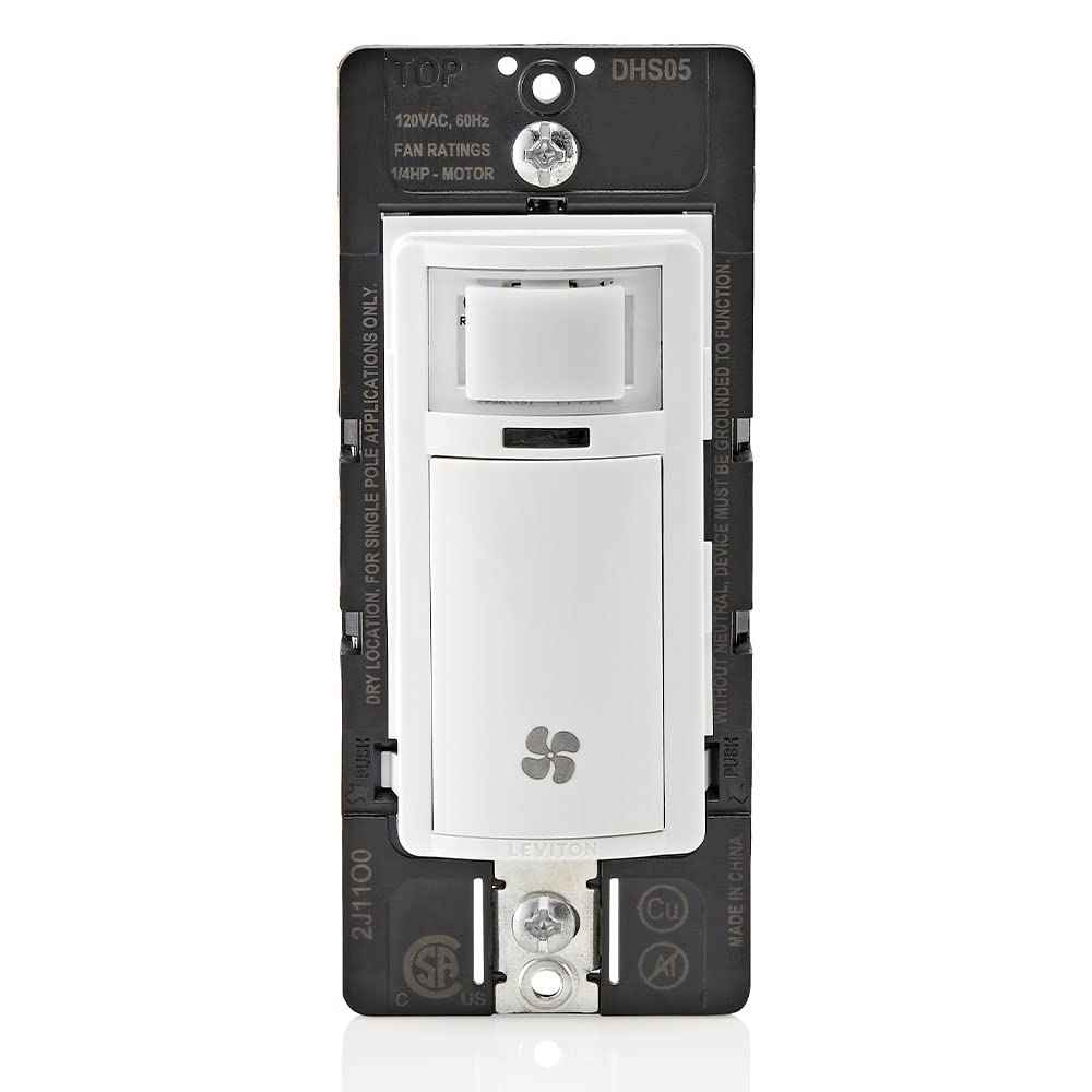 Leviton Humidity Sensor Switch for Bathroom Exhaust Fan, automate Ventilation, air Circulation, Moisture Control, ¼ HP, Single Pole, DHS05-1LW, White 🍁 All In One Marketplace Canada