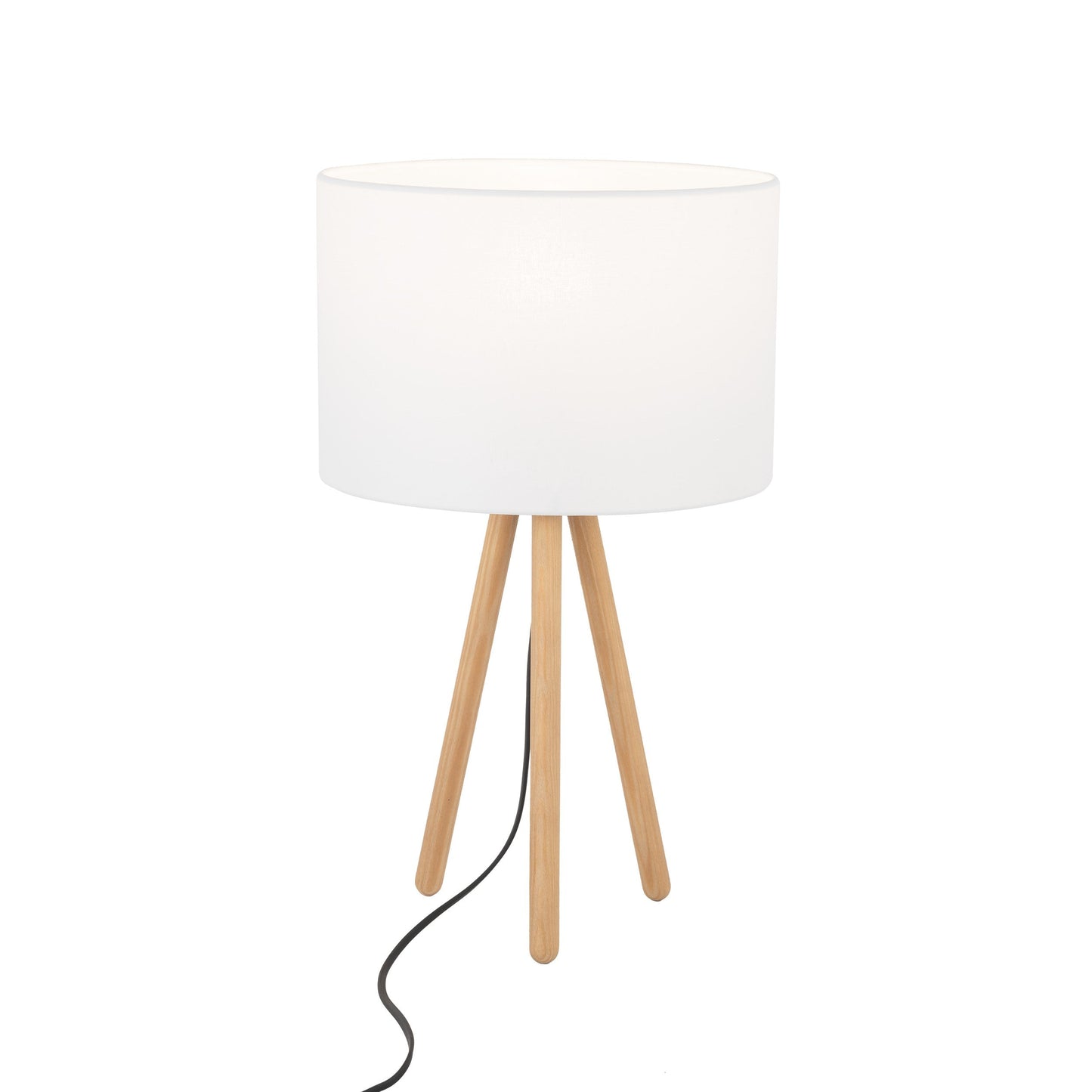 TOKYO Wood Tripod Table Lamp for Bedroom & Nightstand