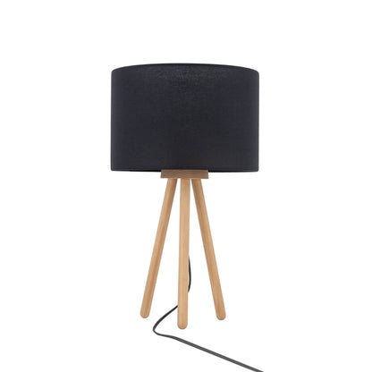 TOKYO Wood Tripod Table Lamp for Bedroom & Nightstand (Clearance)