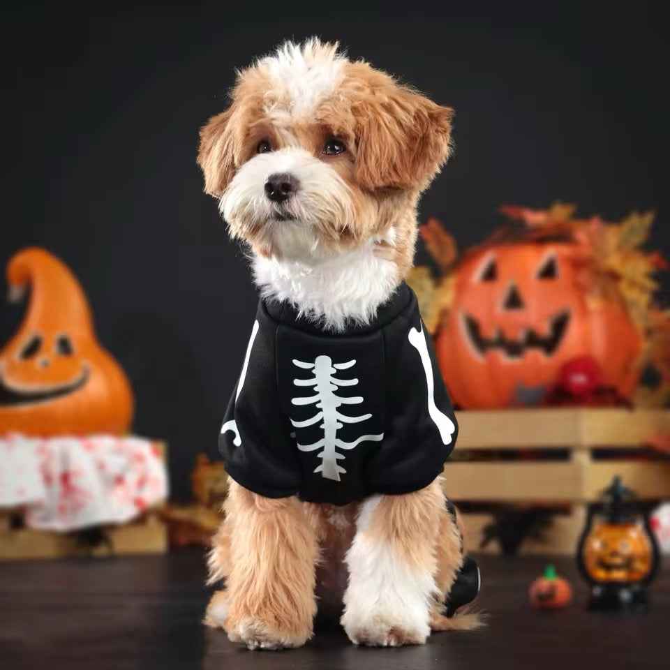 Skull Dog Halloween Onesie | Dog Costume Onesie