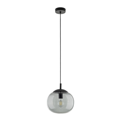 VIBE Graphite Glass Scandinavian Pendant Light for Kitchen Island & Dining Table