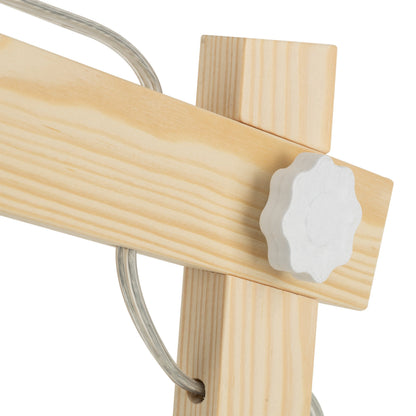 OSLO White Scandinavian Table Lamp for Bedroom & Nightstand