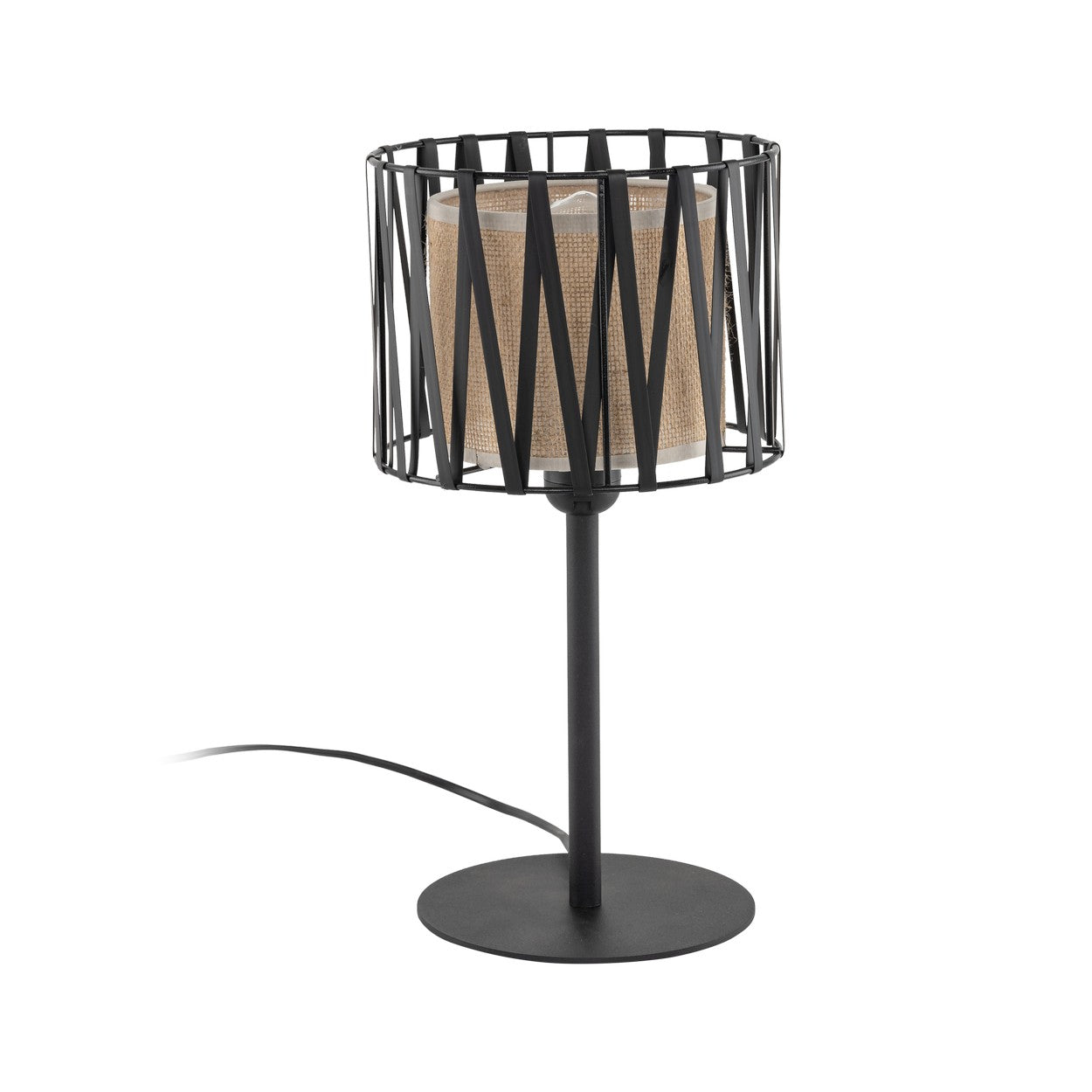 HARMONY NATURE Woven Jute Table Lamp for Bedroom & Nightstand (Clearance)
