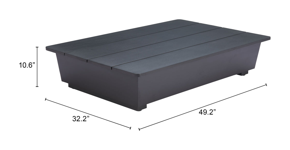 Arbor Outdoor Coffee Table - Black