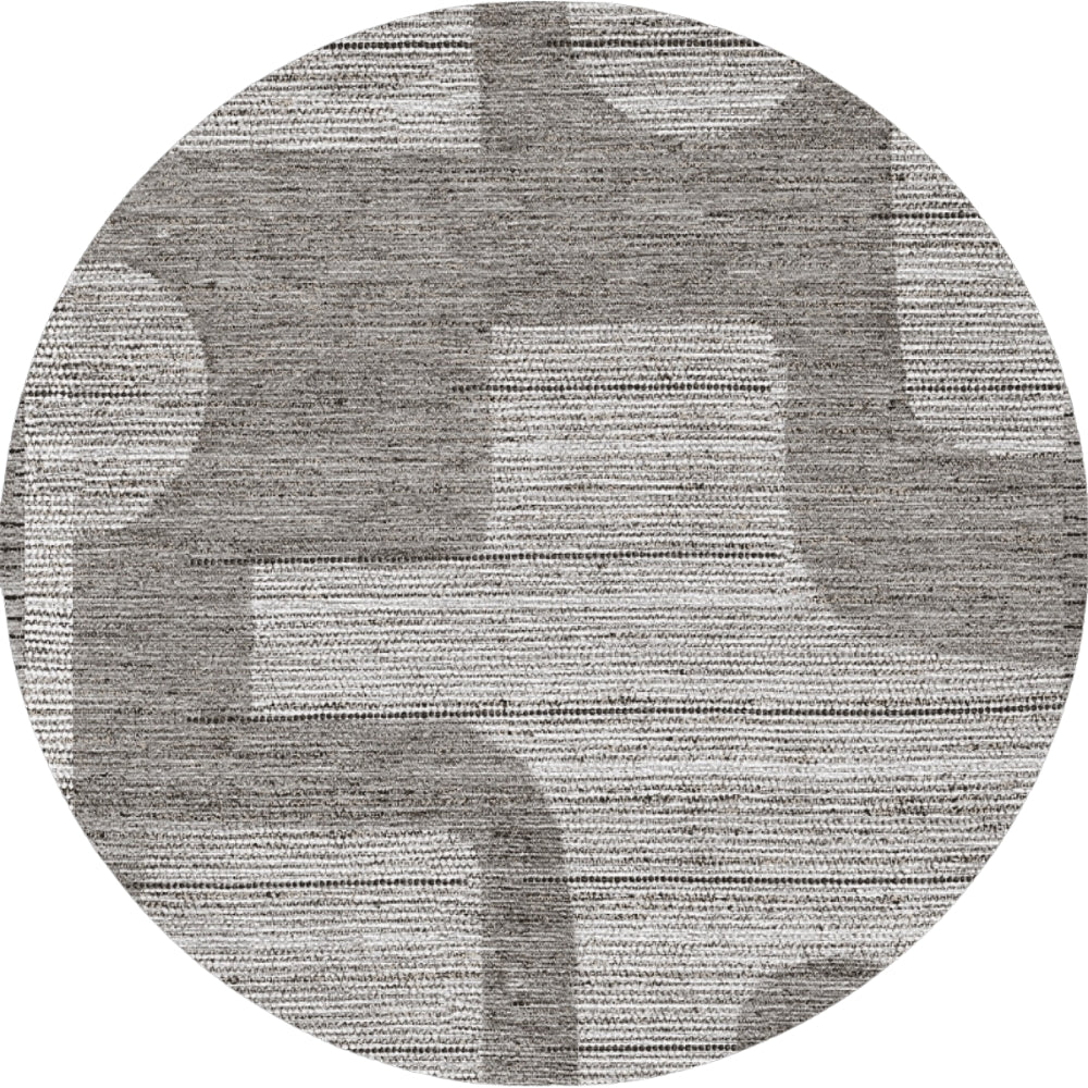Teppich Puzzo Grau Silber