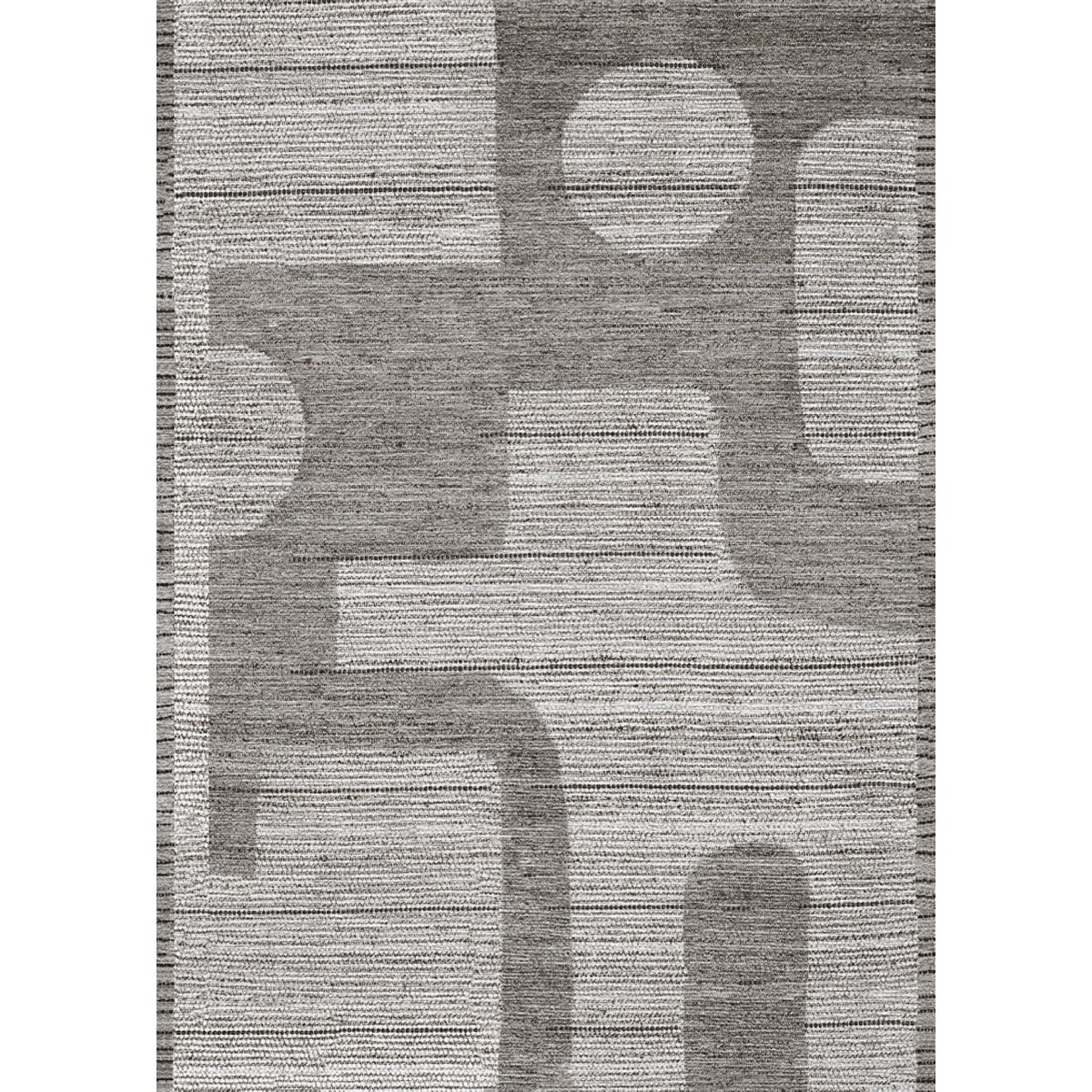 Teppich Puzzo Grau Silber