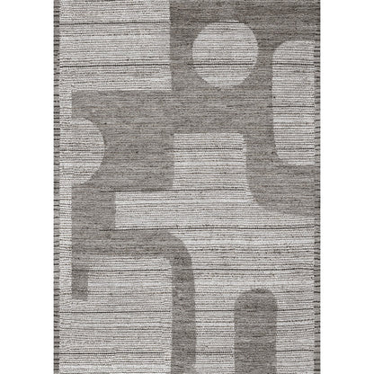 Teppich Puzzo Grau Silber