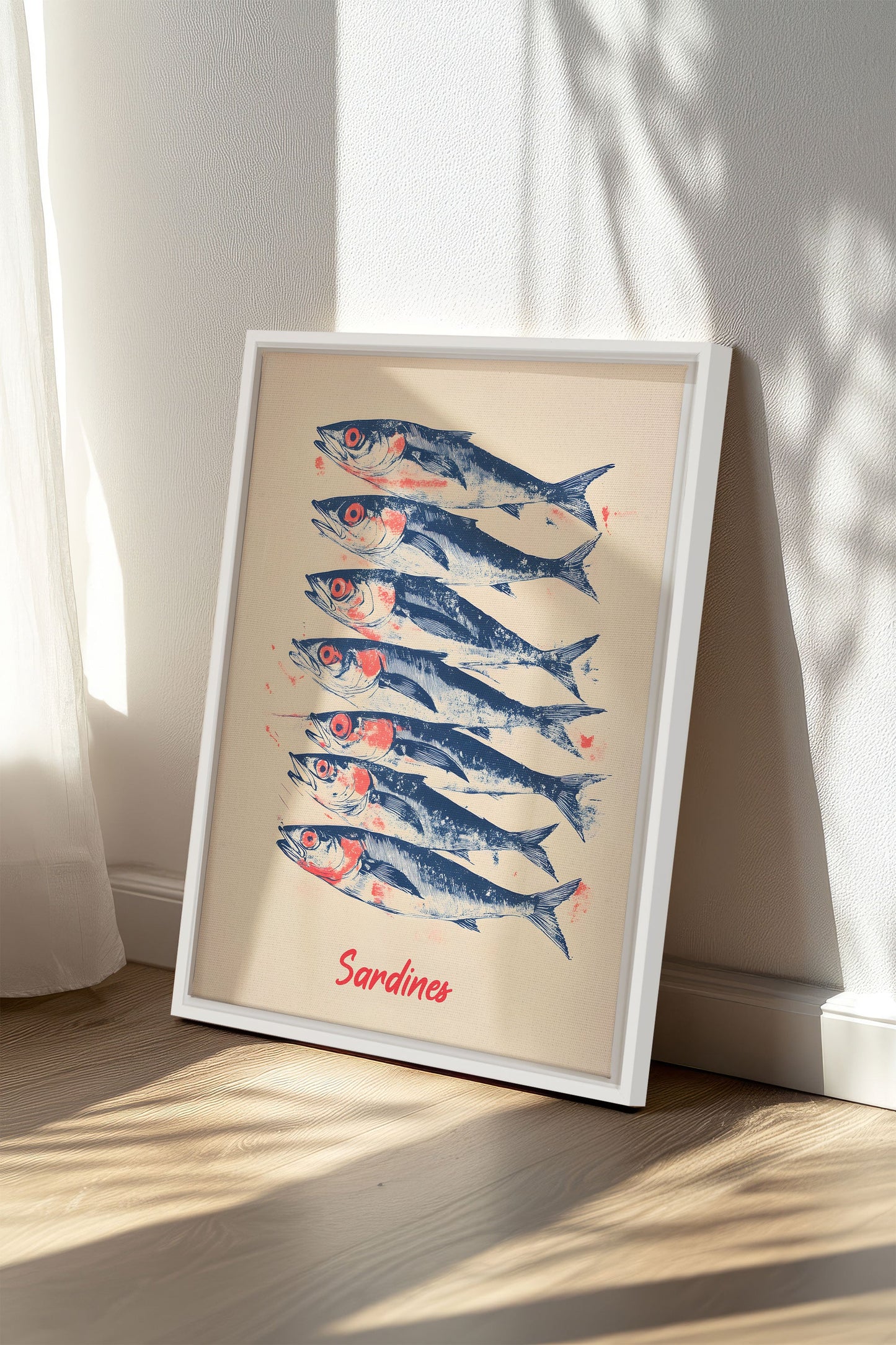 LES SARDINES, Oeuvre sur toile étirée