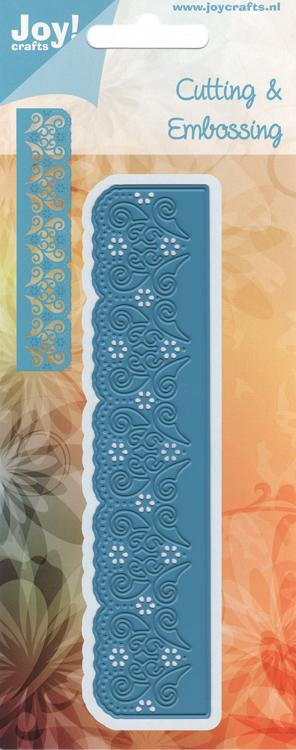 Joy Crafts Cut & Emboss Die - Border With Carving & Flowers