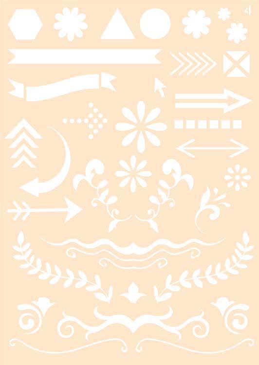 Joy! Craft Mask - Journaling Stencil #4