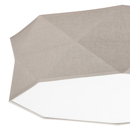 KANTOOR Beige Linen Flush Mount Light - AURABAGS SHOP