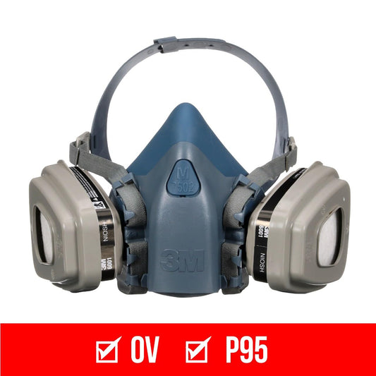 3M Pro Half Facepiece Reusable Respirator All-in-One Kit, Paint Protection - Advanced Comfort, M (1 Mask, 1-pair Cartridges, 2-pair Filters and 1-pair Retainers) 🍁 All In One Marketplace Canada