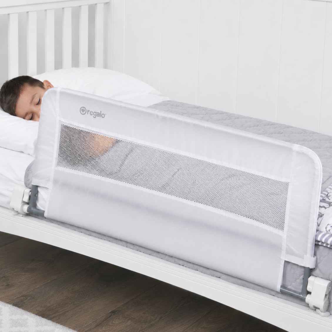 Regalo Swing Down Crib Rail, with Reinforced Anchor Safety System 🍁 All In One Marketplace Canada