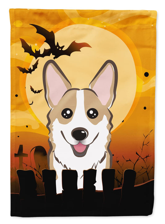 Caroline's Treasures BB1811GF Halloween Sable Corgi Garden Size Flag, Small, Multicolor