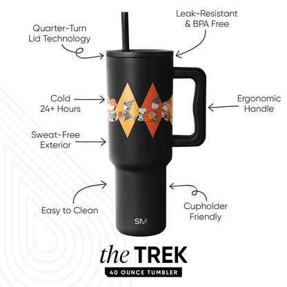 Simple Modern Halloween Tumbler with Handle | 40oz | Peanuts