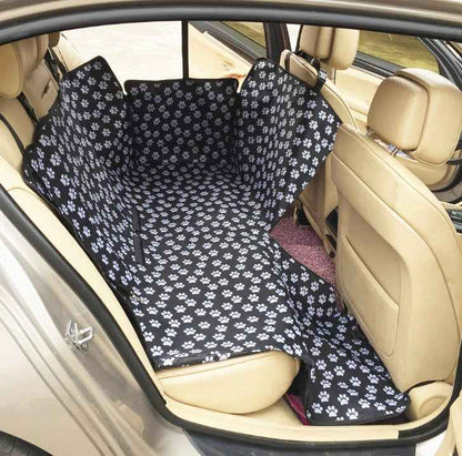 Dog Car Hammock Seat Cover – Waterproof Oxford Pet Travel Mat with Safety Harness