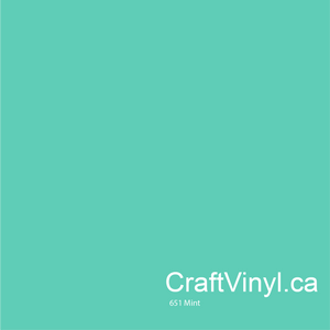 Oracal 651 Glossy Mint Vinyl #055 sheets and rolls