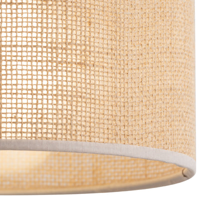 Jute Natural Fiber Scandinavian Pendant Ceiling Light for Kitchen Island, Dining Room & Warm Interior Lighting - AURABAGS SHOP